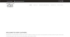 Desktop Screenshot of ivoryleathers.com